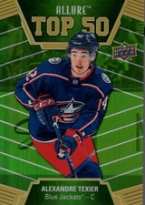 2019-20 Upper Deck Allure Top 50 Green Border #T5040 Alexandre Texier /50 -NM-MT
