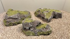 War Gaming 3 Painted hills / terrain suitable for up to 1/32 scale