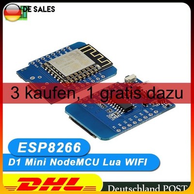 Mikrokontroller Mini WLAN Board D1 ESP8266 Programmierung DIY für Arduino Wemos