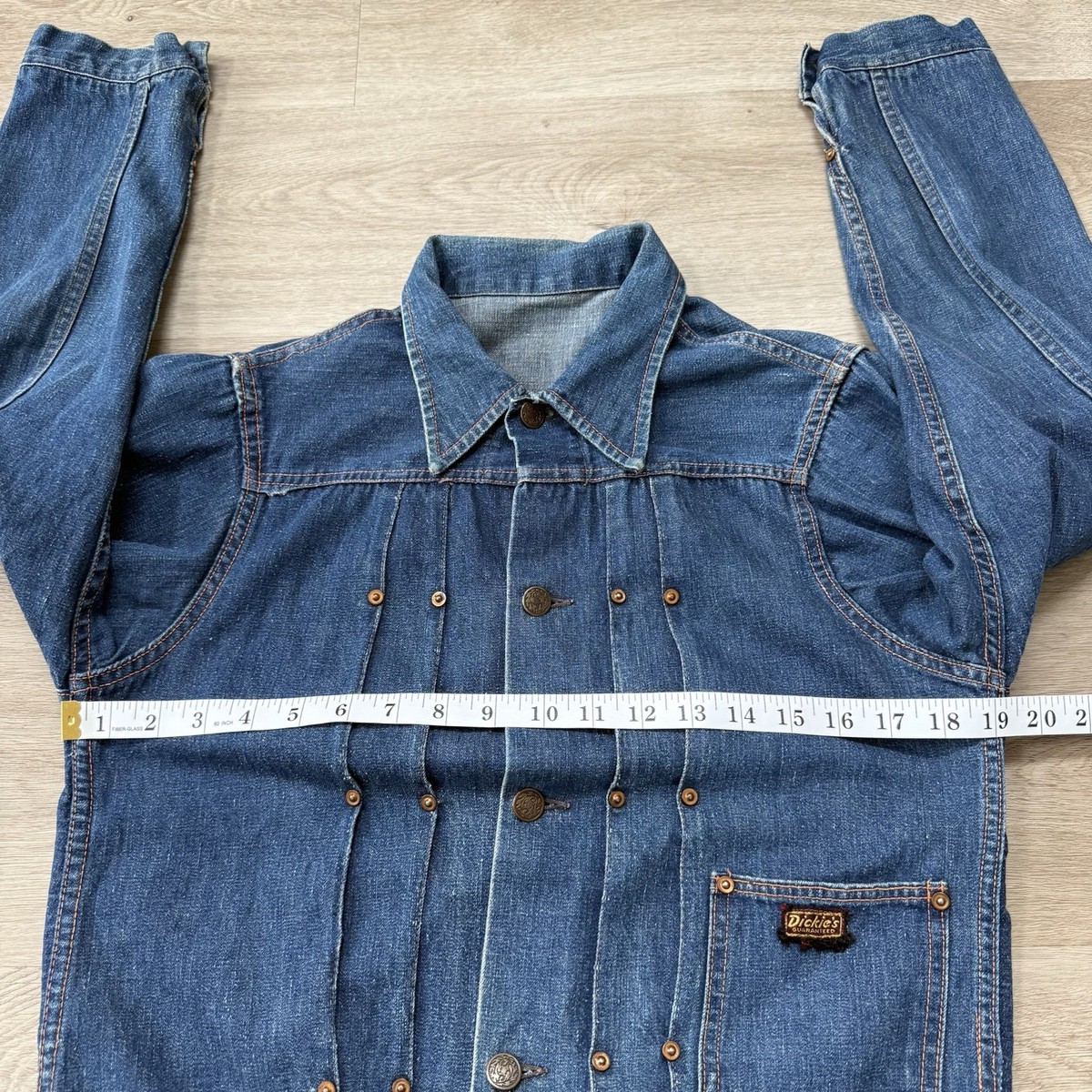 Vintage 1940s Dickies Buckle Back Type 1 Selvedge Dark Denim Jean