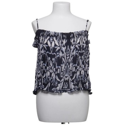 H&M, Crop Top, Größe: L, Blau/Grau, Polyester, Sonstiges, Damen #kIl