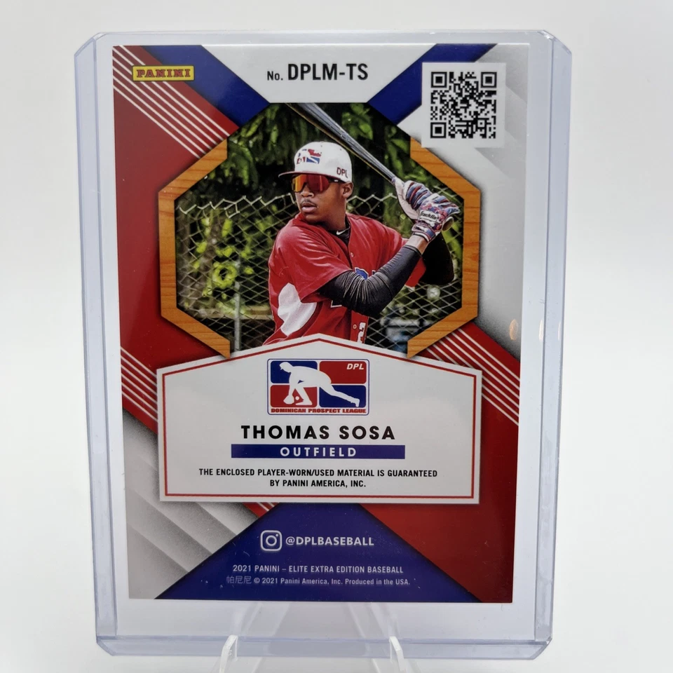 🔥2021 Panini Elite Extra Edition RELIC  /199 Thomas Sosa  - Image 2 of 3