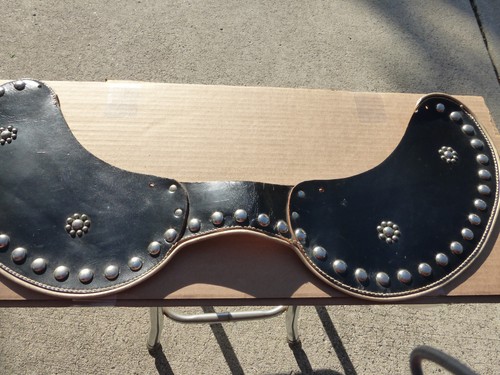 Vintage Leather Seat Skirt Harley Davidson Indian Motorcycle Buco Panhead
