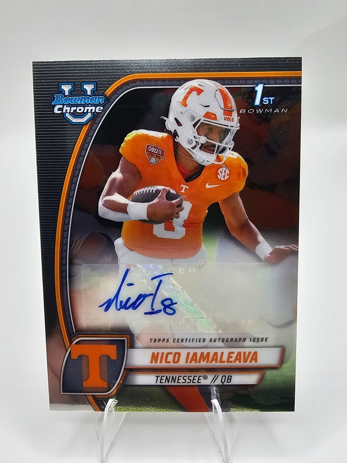 2024 Bowman Chrome U Nico Iamaleava 1st Bowman AUTO Tennessee Volunteers QB