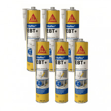 6 x Sikaflex EBT+ Polyurethane Sika 300ml Adhesive Sealant Elastic Flexible