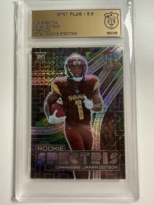 2022 GSG 9.5 Mint Plus Jahan Dotson Rookie Spectris /25 - Bild 1 von 2