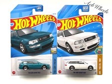 Hot Wheels '94 Audi Avant RS2 teal 133  white 29 Lot Of 2