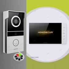 HOMSECUR 7" 4 Wire Video Doorphone Intercom Door Bell RFID Keyfobs Night Vision