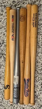 Lot of 6 Mini MLB Baseball Bats - Some Vintage - 18"
