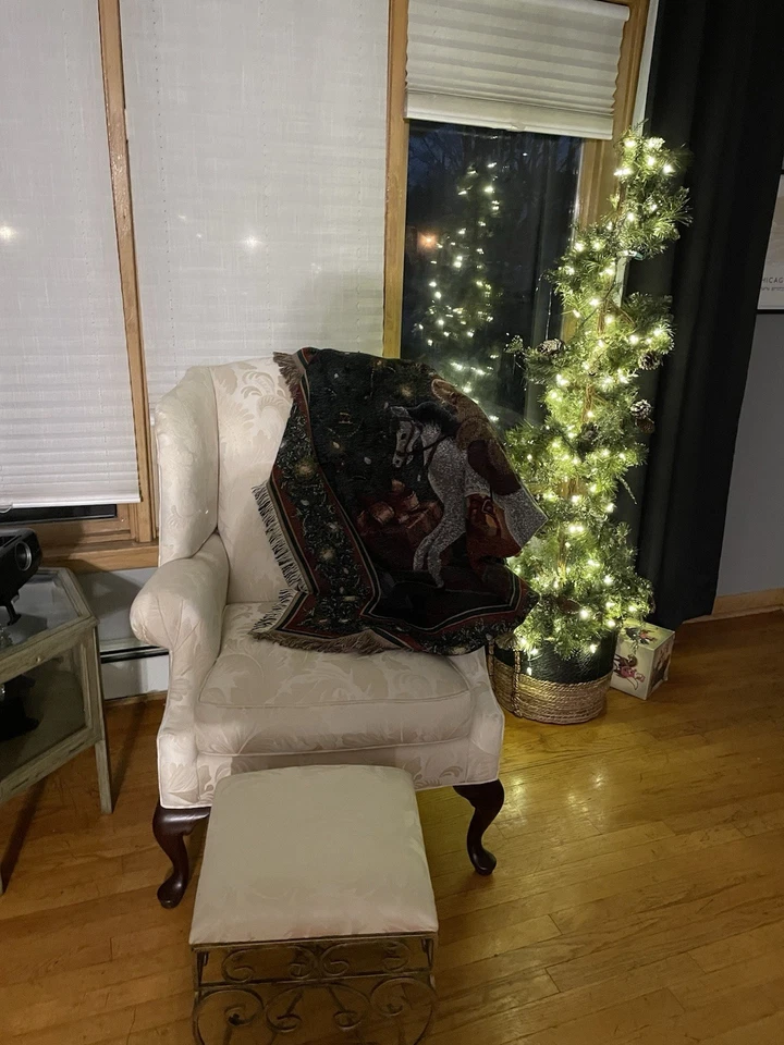 Vintage Ralph Lauren Polo Inspired Bear Blanket Cotton Inspired Throw Dupe - Image 4 of 4