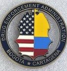 DEA Andean Region Bogota Cartagena Colombia Federal Drug Police Challenge Coin — photo 1