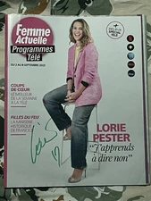 Magazine Femme Actuelle TV Magazine Lorie Pester Rare Dedicace Autograph