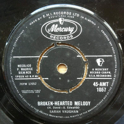 Sarah Vaughan - Broken-Hearted Melody / Misty (VINYL)