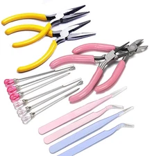 Jewelry Pliers Tweezers Tool UV Resin Mold Metal Chain Wire