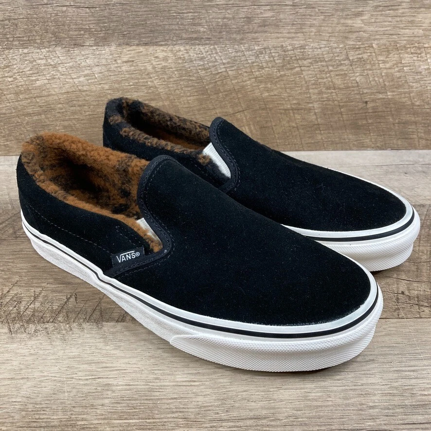 fur lined slip on vans