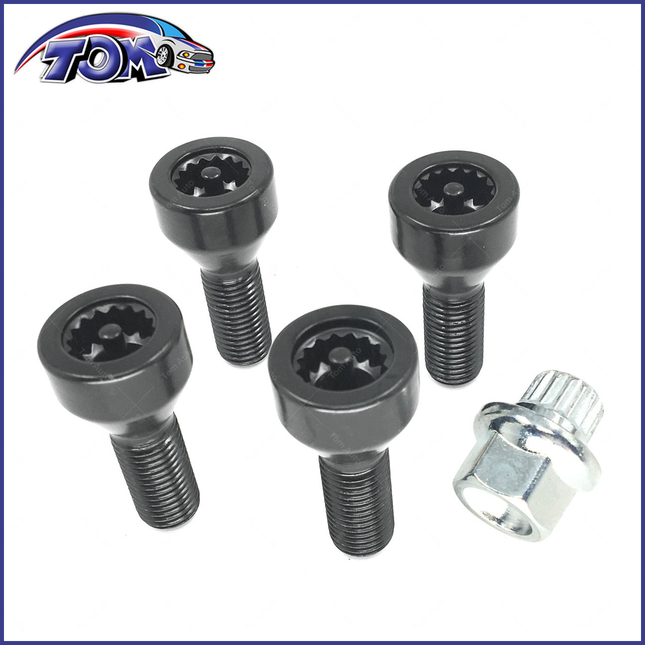 New Wheel Lock Set Black Lug Bolts For BMW E32 E34 3 5 7er & Mini ...