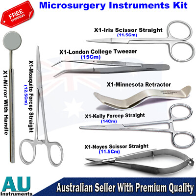 Dental Lab Surgery Kit Instruments Basic Microsurgery Instruments