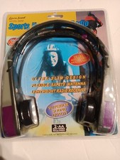 New Vintage Lenoxx Sound Headphones AM/FM Sport Radio Model 885M