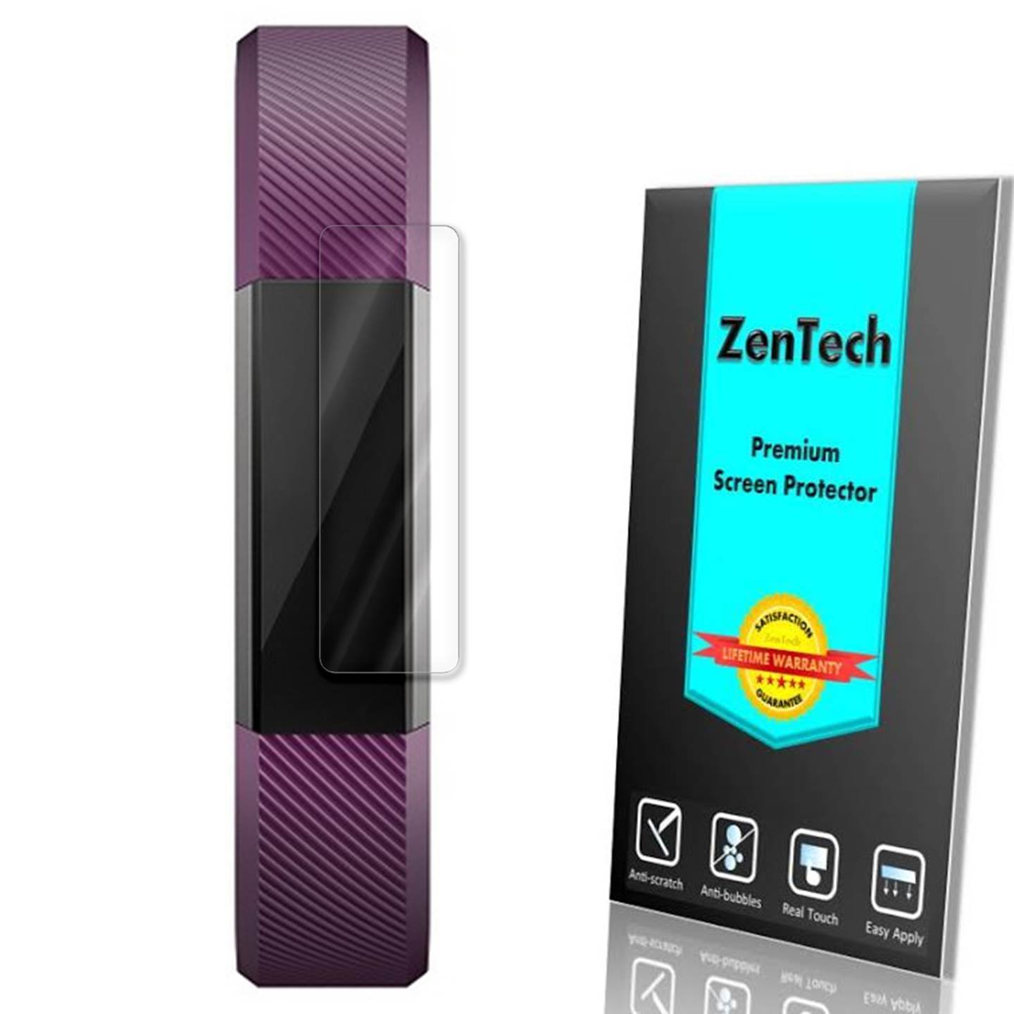 ZenTech Clear FULL COVER Screen Protector Guard Shield For Fitbit Alta / Alta HR