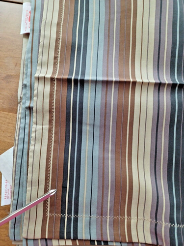 Ann Gish READY TO BED 100% SILK Placemats Set Of 4 Autumn Stripe - Picture 3 of 13