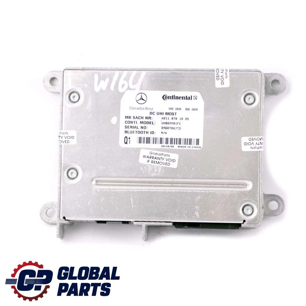 Mercedes-Benz M-Class ML W164 Control Unit Module DC UHI MOST 