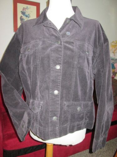 Black Brushed Corduroy Jean Jacket Style by Chicos