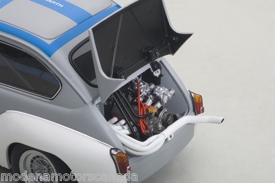 オートアート 1/18 フィアット アバルト 1000 TCR マットグレイ FIAT ABARTH 1000 TCR MATTE GRAY BLUE STRIPES 1:18 by AUTOART