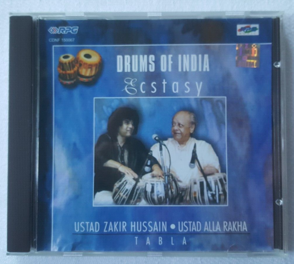 Drums of India Ecstasy CD Ustad Zakir Hussain Ustad Alla Rakha V 