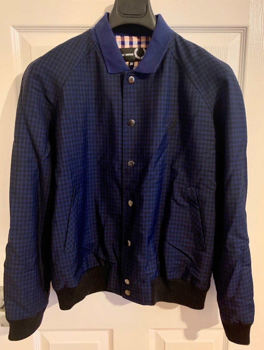 Men's Raf Simons X Fred Perry Harrington Bomber Jacket Mod Scooter Ska Size  38