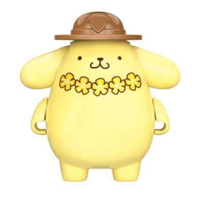 Authentic Sanrio Qman Building Blocks Pompompurin Music on the