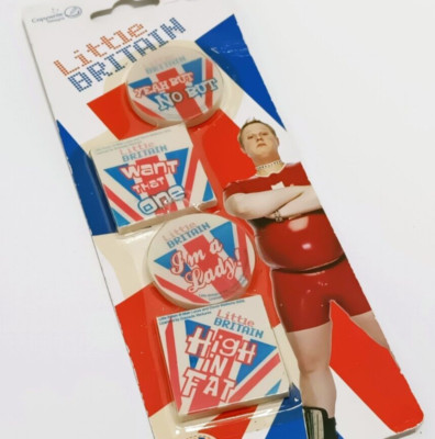 Vintage Little Britain Eraser Pack - 2005 - Copywrite Designs - Sealed