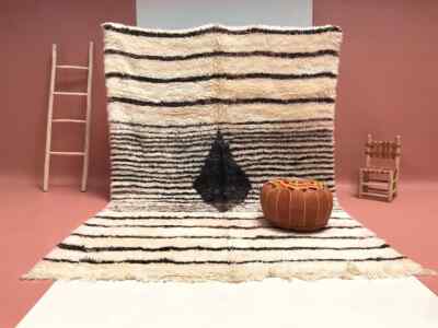 Marokkanische Teppiche 7x10, Beni Ourain Rug, Berber Carpet, Vintage Rug, Boh...