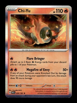 Pokemon Paradox Rift Chi-Yu 029/182 Holo | eBay