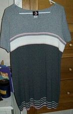 No Boundaries Junior's Striped Knit Sweater Tunic / Dress ~ Size Large