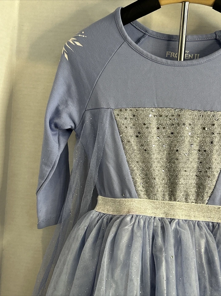 Disney Frozen 2 Elsa Deluxe Costume Party Dress Size 8 Princess Dress Up - Image 3 of 4