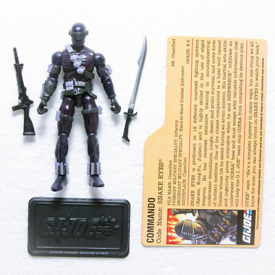 2008 Hasbro G.I. Joe 25th Anniversary SNAKE EYES v37 Figure | 100