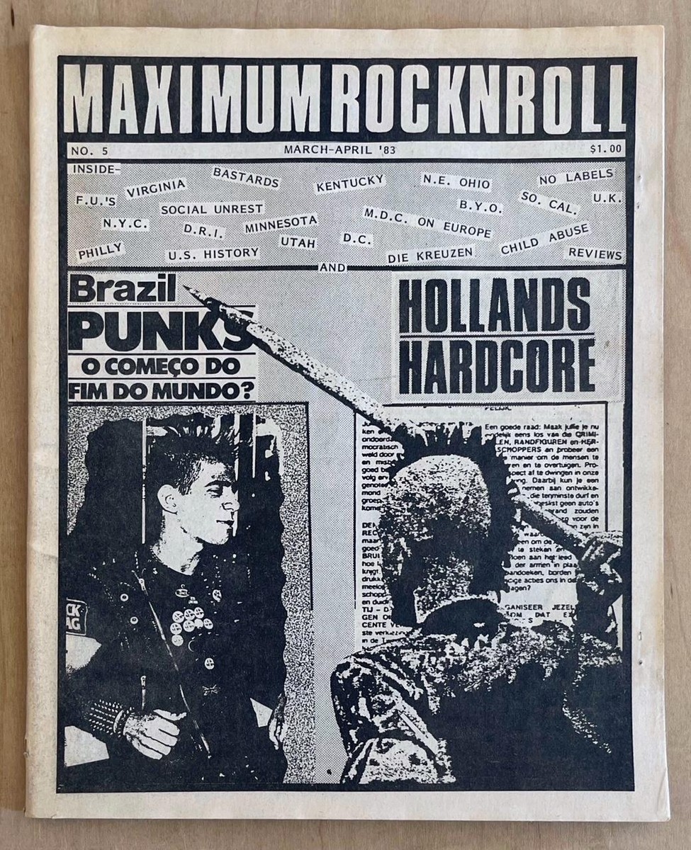MAXIMUM ROCK N ROLL No. 5 (March-April 1983) Punk Zine