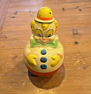 Vintage Musical CLOWN Baby Kids Rollie Pollie 