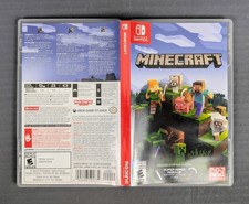 CASE ONLY Minecraft Case -AUTHENTIC- w/Box Art Nintendo Switch 
