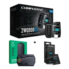 Compustar CS2WQ900-AS 2-Way Remote Start Security + Drone X2-MAX + Blade-AL