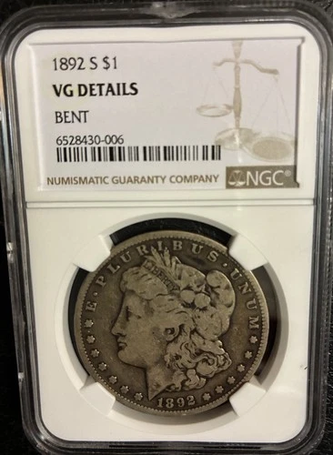 1892-S Morgan Silver Dollar NGC VG