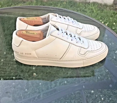 Common Projects Achilles 40EU 7/7.5US Mens 3864 BBall Low w COA EUC $450 - Image 1 of 4