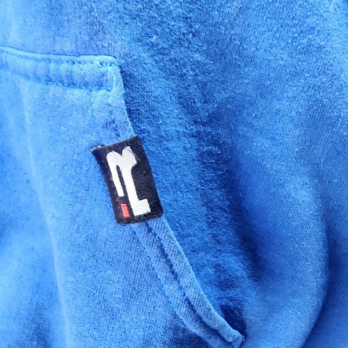 Iron Rebel Power Gear Hoodie Blue Size L Weightlifting Bodybuilding Gym Pullover - Picture 3 of 9
