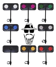 Original Lowrider Black Rectangle Rear View Bicycle Mirror w/Reflector Cruisers.