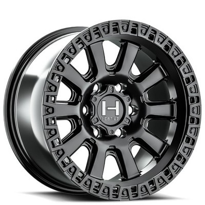 Hostile Wheels H138 Crawler 17x9 Satin Black (4pcs) A2