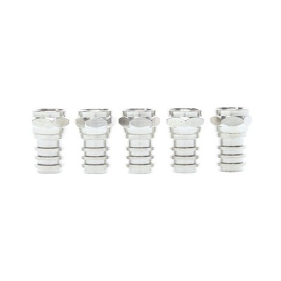 ALLEN TEL CT-746 MALE CATV F-CONNECTOR FOR RG-6 COAXIAL CABLE, PLENUM, (5 PACK)