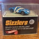 Vintage 1969 Hot Wheels Sizzlers Redline Ford Mark IV Blue Car Original Box