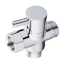 Solid Brass 3-way G1/2 Shower Diverter Chrome Plating