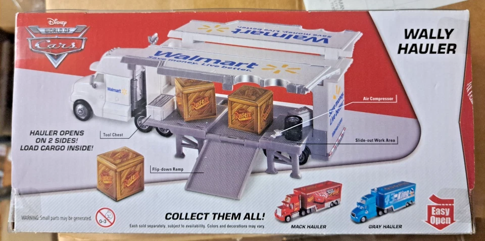 CARS - WALLY HAULER - CAMION Walmart Mattel Disney Pixar - Immagine 2 di 2