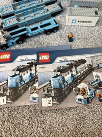 LEGO Creator Expert Maersk Train 10219 Mostly Complete Used W/ Instructions Rare